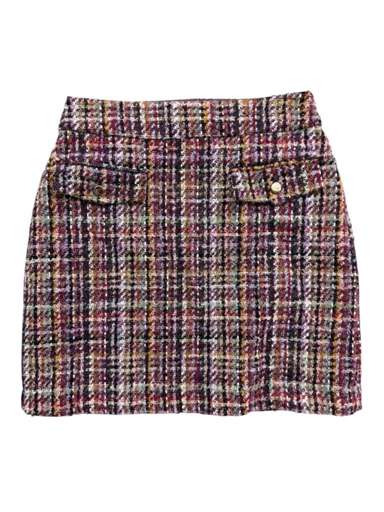 LOFT Dresses & Skirts - LOFT Multicolor Tweed Mini Skirt with Gold-Tone Buttons